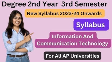 Degree semester-3 Information & Communication Technology new syllabus 3rd sem 2024 #honours_2nd_year
