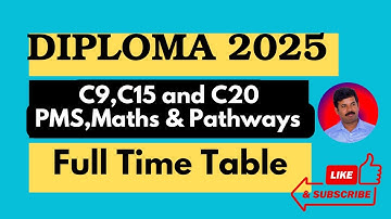 "Karnataka Diploma Exam Timetable 2025 📅 | C9,C15 and C20 Time Table | Subscribe Ravi R Nandi"