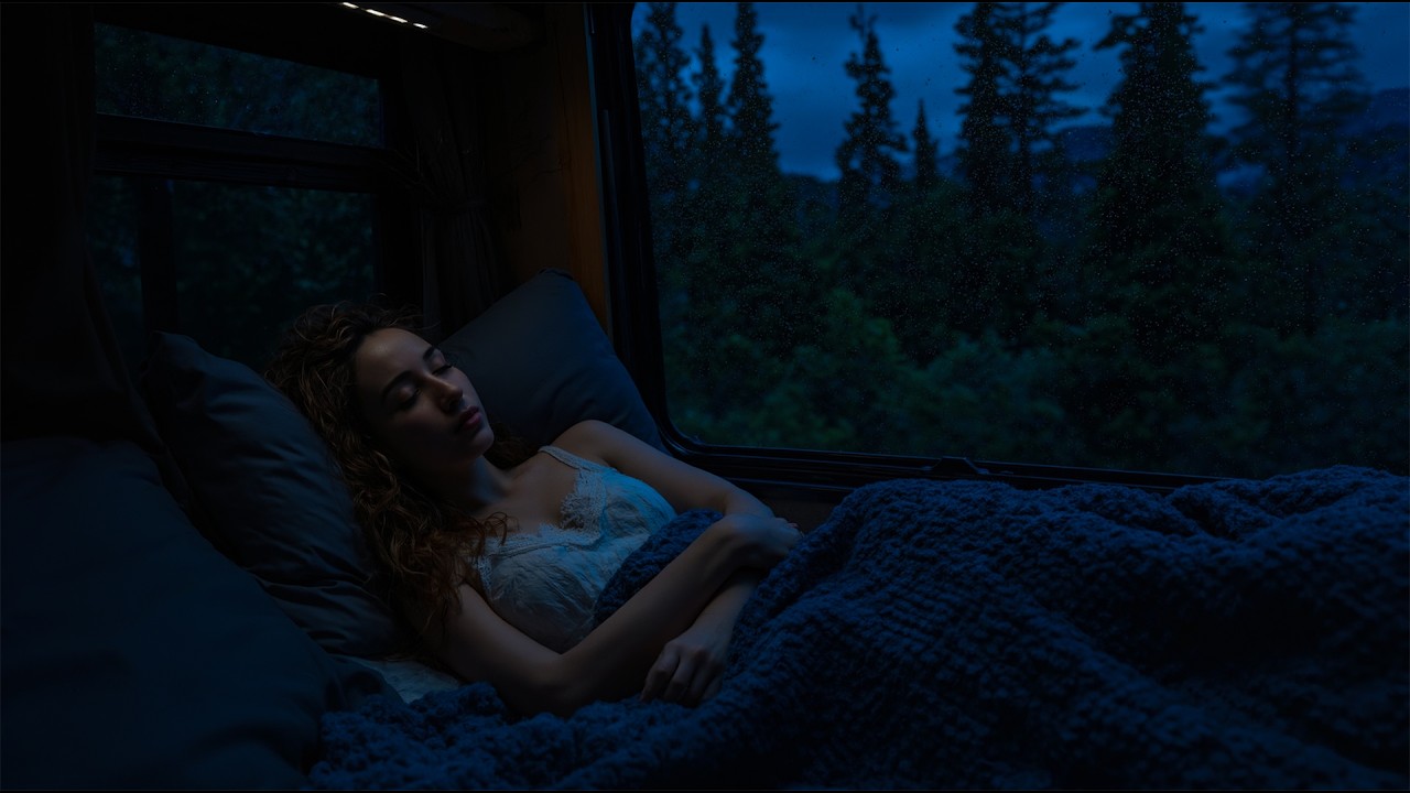 Погрузитесь в глубокий сон 🌧️ Уютный дождь в машине и мягкий гром | Целебный шум дождя и ...