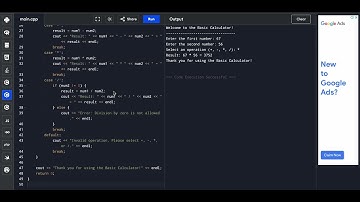Develop a basic calculator that performs addition, subtraction, multiplication. @Technohacksedutech