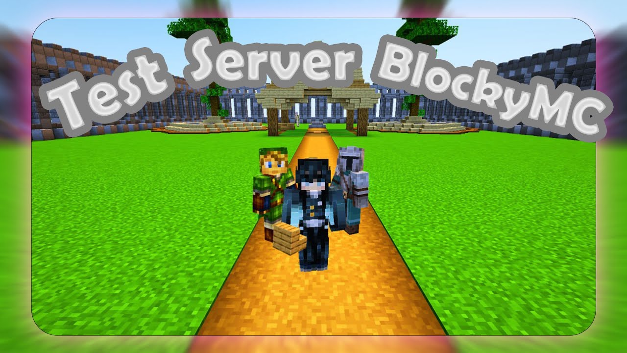 ការ Test Server BlockyMC និង Review Server lobby - YouTube