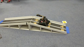 Tri-Track moving over complex obstacles (ramps)