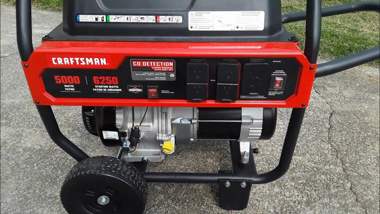 How to start a Craftsman Generator YouTube