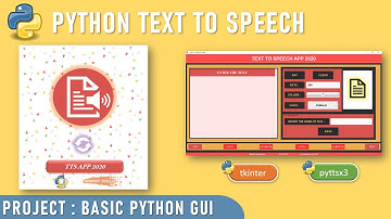 Python Text-To-Speech | Tkinter | Pyttsx3