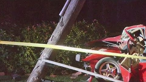 Residents Without Power After Car Slams Into Pole