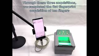 10 multi fingerprint scanner SF84C demo