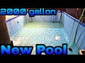 new pool for the fishroom,  and We move 1000g tank