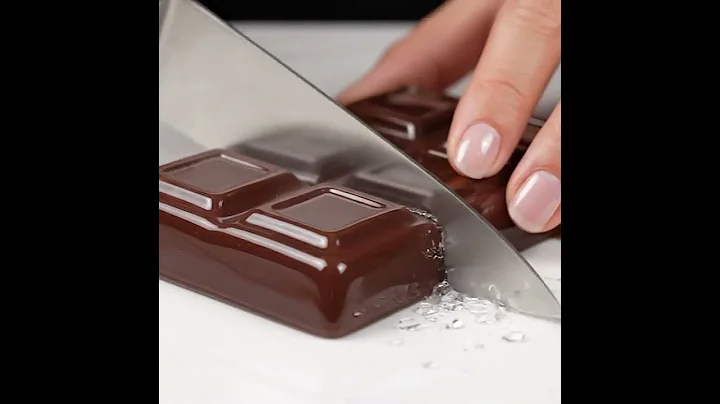Glass Chocolate Bar Sliced Open | Viral ASMR #asmr
