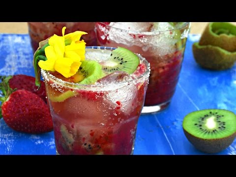 strawberry-kiwi-sparkling-cooler-|-strawberry-mocktail-recipe