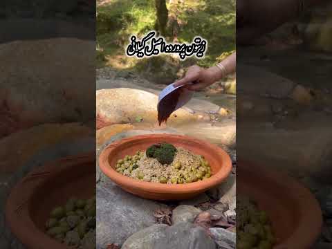 خوشمزه وبی نظیره گیلانیها دستشون بالا  زیتون پرورده گوجه سبزیجات سفال نعناع اناره 