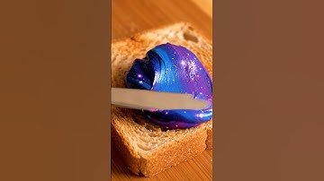 ASMR AI Spreading On Toast : Cosmic Glow #ai #asmr #aiasmr #asmrrelaxation
