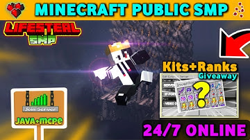 ⚡ join new best public smp server for minecraft 1.21 | 24/7 Online | Java + PE | Free To Join 🚀