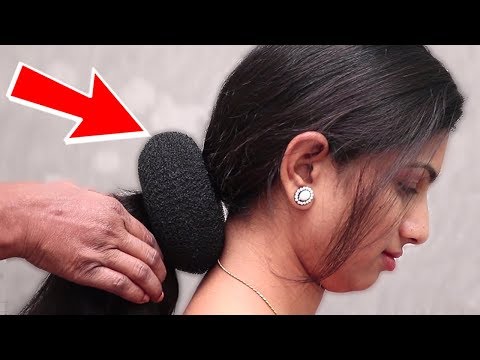 how-to-make-hairstyles-donut-bun-|-quick-and-easy-bun-hairstyles-|-hairstyle-videos