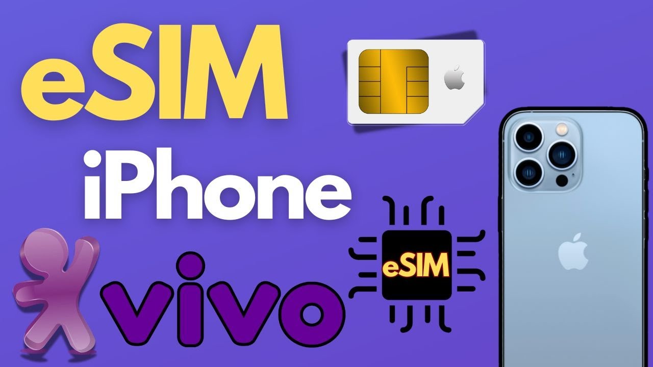 Como Ativar eSIM chip virtual no iPhone pelo App Vivo (Converter chip SIM em Esim)