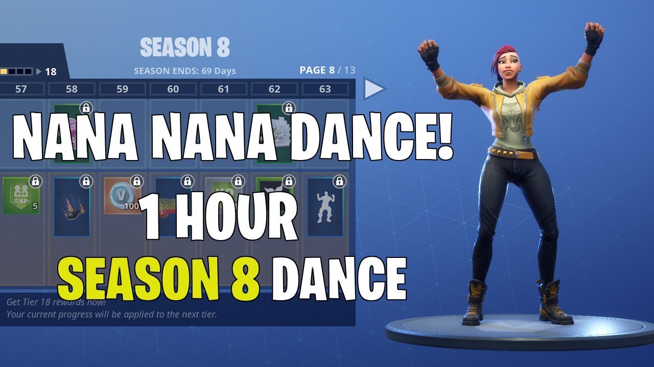 nana nana dance 1 hour fortnite music 1 hour - how much internet does fortnite use in 1 hour