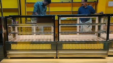 Latest model bakery display counter|Bakery snacks display counter|Sweets display|Glare Engineering|