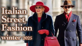 Milan’s Winter Street Fashion 2025. Italy’s Best Looks for Winter. Luxury Shopping Walk