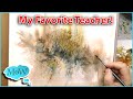 The best watercolor teacher i know playing with textures