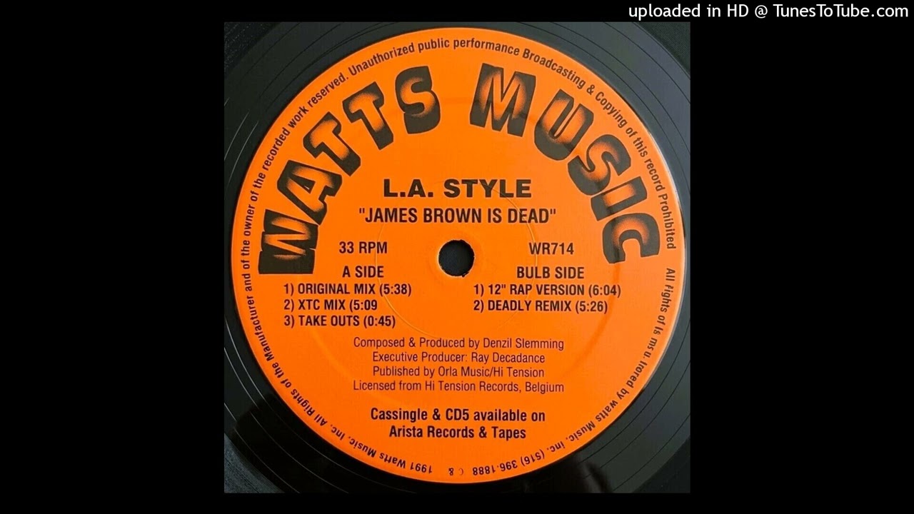 12” L.A. Style James Brown Is Dead AVJD1010 Avex Trax /00250 L.A. Style – James Brown Is Dead – Vinyl (12