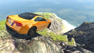 BeamNG Cliff Crashes #2