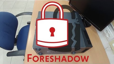 Foreshadow attack on SGX (not official video)