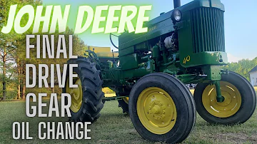 JOHN DEERE Final Drive Gear Oil Change