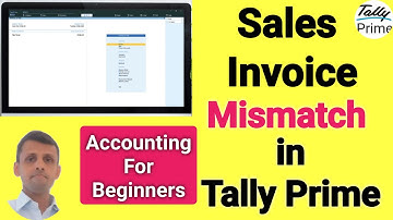 Mismatch Sales Invoice Number in Tally Prime | Tally Prime Full Course