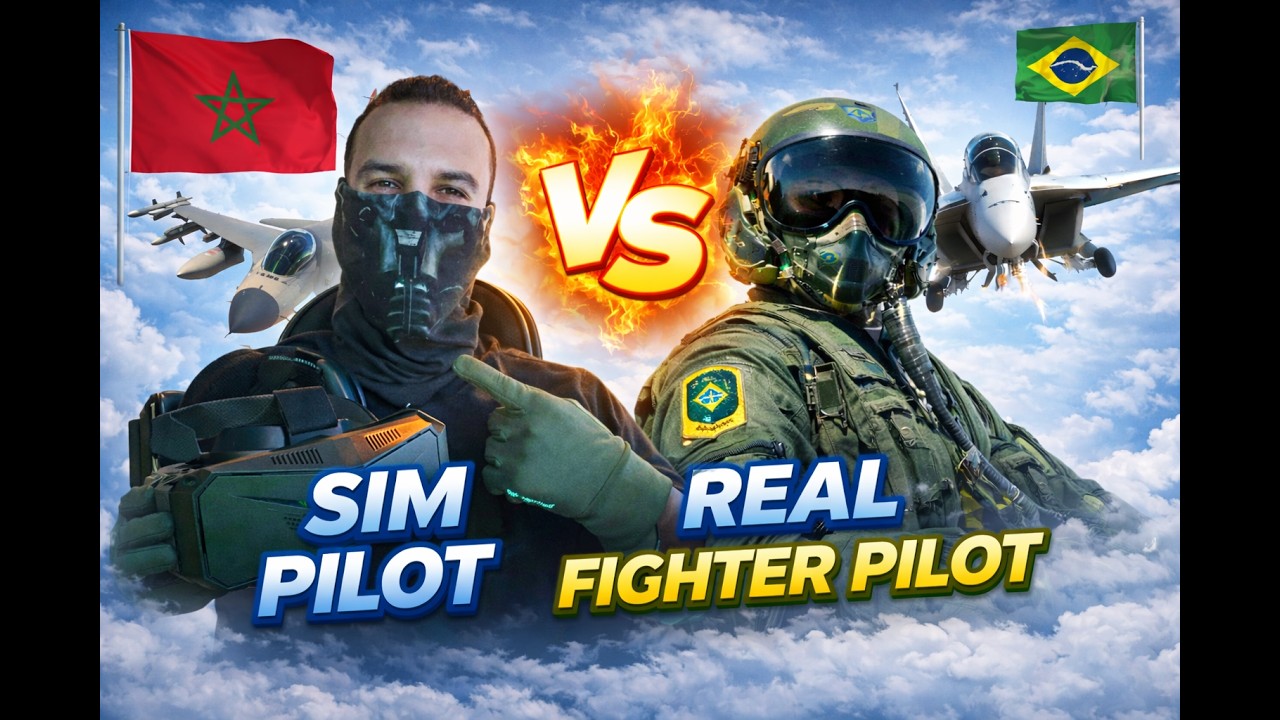 DCS Maroc : F-16 Morocco 🇲🇦 vs F-18 Brazil 🇧🇷 | SIM Pilot vs Real Fighter Pilot – Reality Check