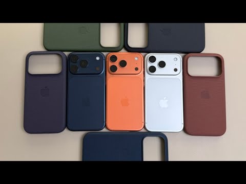 All Apple TechWoven Case Colors On All iPhone 17 Pro Colors