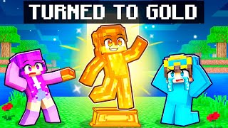 Cash TURNED TO GOLD in Minecraft!