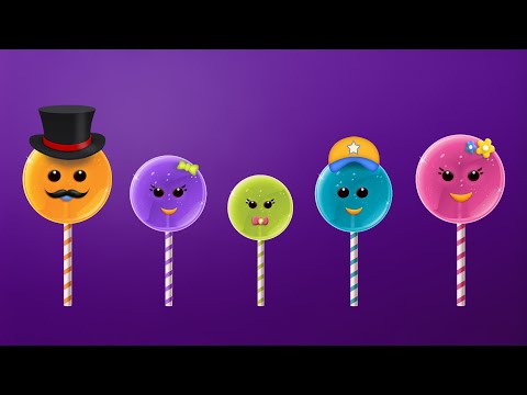 The Finger Family Lollipop Family Nursery Rhyme | Lollipop Finger Family Songs