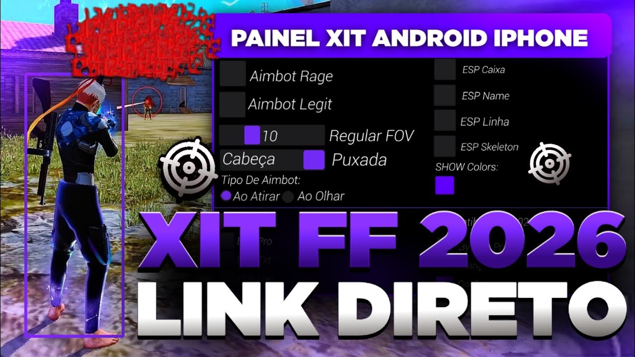 PAINEL🚀🔥XIT REGEDIT MOBILE GRÁTIS PARA FF 2026 + FFH4X PARA ANDROID E IPHONE XIT PARA MOBILE FF