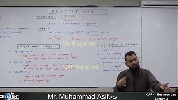 CAF-4 Sir Asif BLAW I LECTURE 3