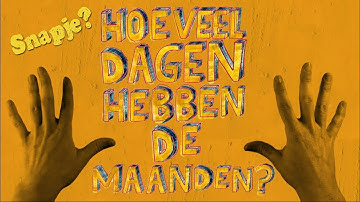 Snapje? ft. Jeangu Macrooy & Perquisite - Hoeveel dagen hebben de maanden? | Het Klokhuis