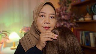 ASMR Bersihkan Ketombe di Rambutmu | Scalp Check, Scalp Scratching, Hair Brushing