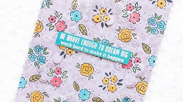 How to Make a Custom Background using Small Stamps (feat. Pinkfresh Studio stamps & Copic Markers)