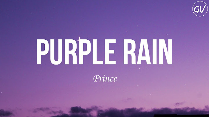 Purple Rain Lyric Video version - Lyric Video performance video thumbnail