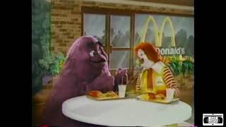 Mcdonalds Grimace In Storyland Commercial - 1990