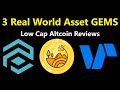 3 low cap real world asset crypto gems 100x altcoin reviews