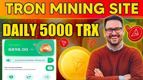 New Best TRX Mining Site 2022 wintrc.com 5000 TRX Bonus | TRX Mining Today