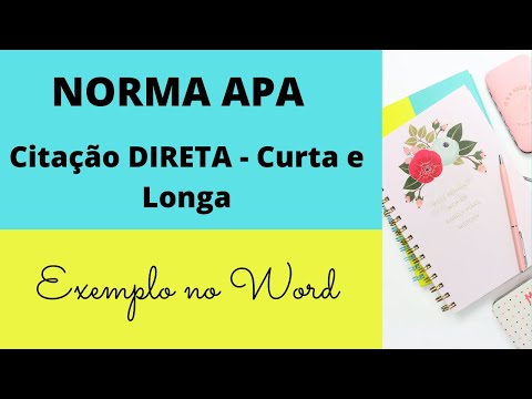 NORMA APA: Citação