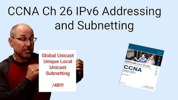 CCNA Ch26 IPv6 Addressing and Subnetting
