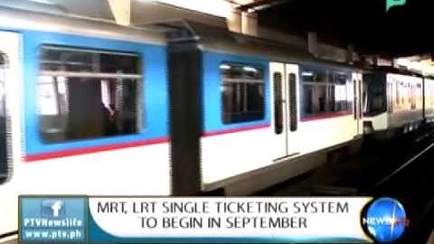 NewsLife: MRT, LRT single ticketing system to begin in September || Jun. 23, 2015