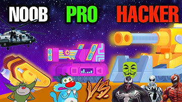 NOOB vs PRO vs HACKER in TANK STARS Game | Oggy And Jack Vs Venom Army || Daddy Gaming