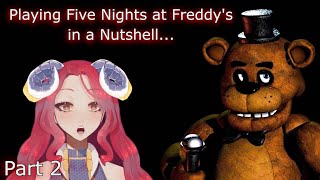 Playing Five Nights at Freddy's in a Nutshell... - Part 2 #fnaf #fivenightsatfreddys #highlights