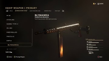 BLYSKAWICA SMG Best Class Setup (Cod WW2)