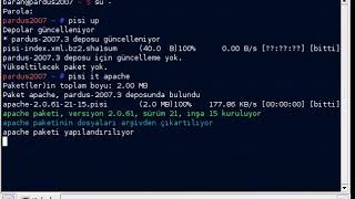 Pardus 2007 Apache kurulumu