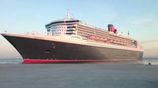 The best horn in the world (01m14s). Queen Mary 2 Lisbon