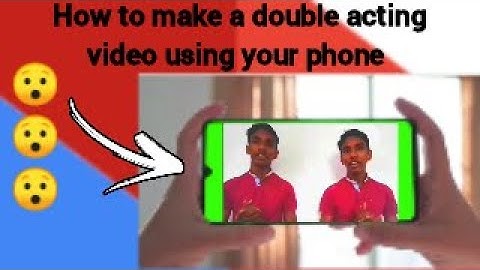 Double Acting Tutorial | Advanced clone effect with kinemaster | 2021