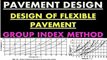 DESIGN OF FLEXIBLE PAVEMENT ( group index method)  simplest method ever  #Transportation engineering